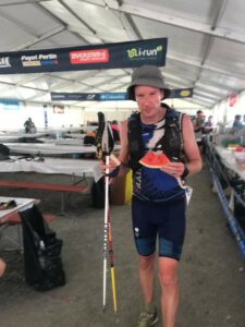 UTMB 2021 Champex Lac huolto Kai Langel - UTMB-ennätys näytti jälleen mahdolliselta.
