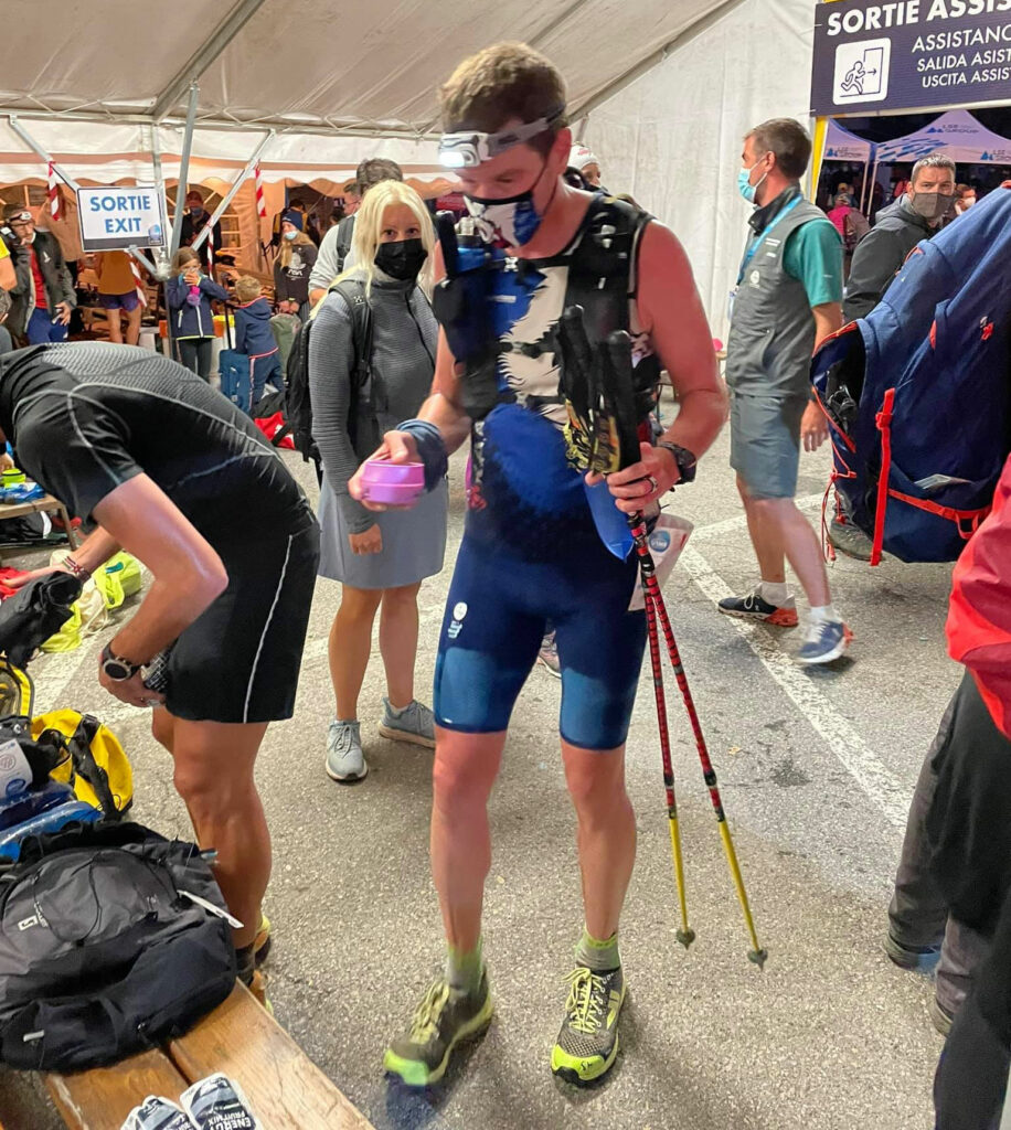 UTMB 2021 Les Contamines huolto Kai Langel