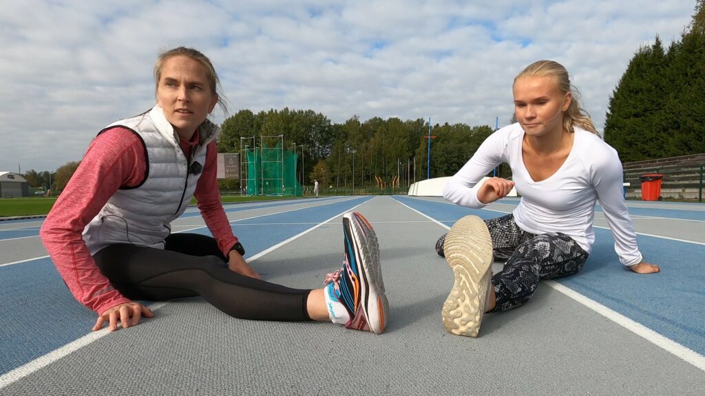 juoksijan venyttely