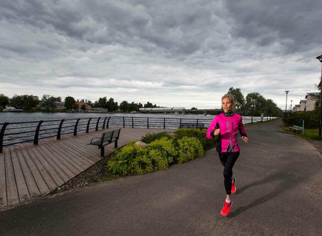 Triathlonistin juoksuharjoittelu
